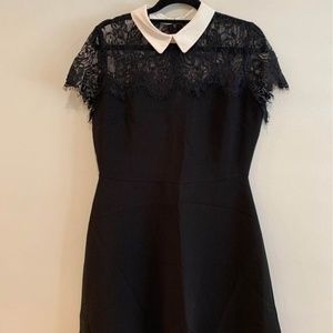 Women’s medium a-line black lace dress